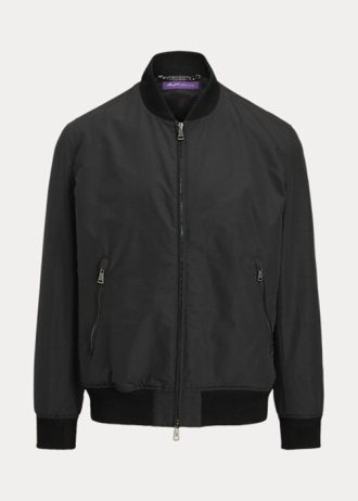 Schwarze Ralph Lauren Drayton Bomberjacke aus Baumwollmischung für Herren Schwarze Ralph Lauren Drayton Bomberjacke aus Baumwollmischung für Herren