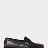 Schwarze Ralph Lauren Edric Pennyloafer aus Leder für Herren Schwarze Ralph Lauren Edric Pennyloafer aus Leder für Herren