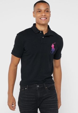 Schwarze Ralph Lauren Essential Poloshirts für Herren