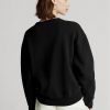Schwarze Ralph Lauren Fleece-Pullover für Damen Schwarze Ralph Lauren Fleece-Pullover für Damen