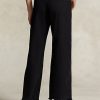 Schwarze Ralph Lauren High-Rise Cropped-Jeans mit weitem Bein für Damen Schwarze Ralph Lauren High-Rise Cropped-Jeans mit weitem Bein für Damen