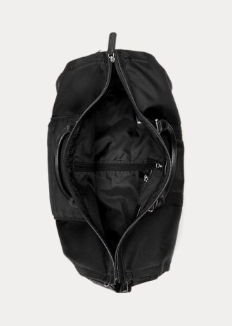 Schwarze Ralph Lauren Hybrid-Kleidertaschen mit Lederbesatz für Herren