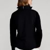 Schwarze Ralph Lauren Hybrid-Weste mit Stehkragen und Reißverschluss für Damen Schwarze Ralph Lauren Hybrid-Weste mit Stehkragen und Reißverschluss für Damen