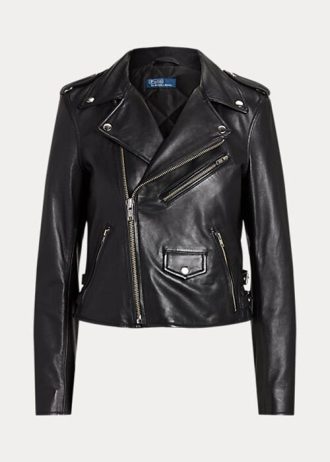 Schwarze Ralph Lauren Jacken für Damen. Diese luxuriöse Version des Polo-Mottos aus vollnarbigem, geschmeidigem Schaffell vermittelt ein urbanes Flair und einen freigeistigen Stil. Schwarze Ralph Lauren Jacken für Damen. Diese luxuriöse Version des Polo-Mottos aus vollnarbigem, geschmeidigem Schaffell vermittelt ein urbanes Flair und einen freigeistigen Stil.