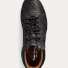 Schwarze Ralph Lauren Jaemyn High-Top-Sneakers aus Kalbsleder für Damen Schwarze Ralph Lauren Jaemyn High-Top-Sneakers aus Kalbsleder für Damen