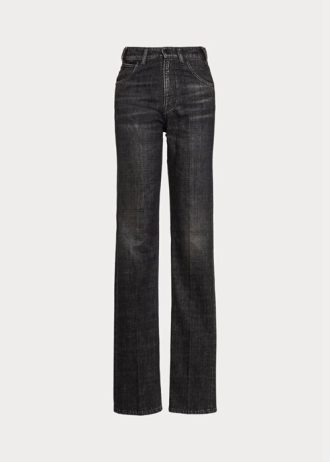 Schwarze Ralph Lauren Kaida Relaxedcut-Jeans für Damen