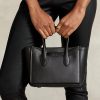 Schwarze Ralph Lauren Leder Mini Sloane Satchel-Taschen für Damen Schwarze Ralph Lauren Leder Mini Sloane Satchel-Taschen für Damen