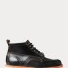 Schwarze Ralph Lauren Leder-Schnürstiefel für Herren Schwarze Ralph Lauren Leder-Schnürstiefel für Herren