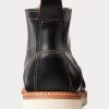 Schwarze Ralph Lauren Leder-Schnürstiefel für Herren Schwarze Ralph Lauren Leder-Schnürstiefel für Herren
