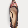 Schwarze Ralph Lauren Lindella II Needlepoint & Wildleder Heels für Damen Schwarze Ralph Lauren Lindella II Needlepoint & Wildleder Heels für Damen