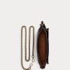 Schwarze Ralph Lauren Mini Sloane Umhängetaschen aus Leder für Damen Schwarze Ralph Lauren Mini Sloane Umhängetaschen aus Leder für Damen