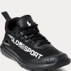 Schwarze Ralph Lauren Polo Sport Tech Racer Sneakers für Damen Schwarze Ralph Lauren Polo Sport Tech Racer Sneakers für Damen