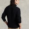 Schwarze Ralph Lauren Pullover aus Baumwolle mit Viertelreißverschluss und Netzstrick für Herren Schwarze Ralph Lauren Pullover aus Baumwolle mit Viertelreißverschluss und Netzstrick für Herren