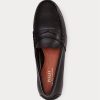 Schwarze Ralph Lauren Reynold Full-Grain Driver Freizeitschuhe für Herren