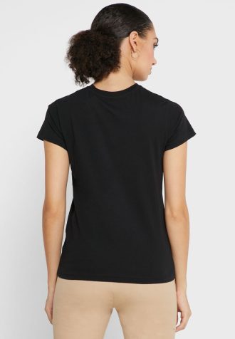 Schwarze Ralph Lauren Rundhals-Oberteile mit Grafik für Damen Schwarze Ralph Lauren Rundhals-Oberteile mit Grafik für Damen