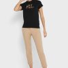 Schwarze Ralph Lauren Rundhals-Oberteile mit Grafik für Damen Schwarze Ralph Lauren Rundhals-Oberteile mit Grafik für Damen