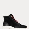 Schwarze Ralph Lauren Rylee High-Top-Sneakers aus Wildleder und Leder für Damen Schwarze Ralph Lauren Rylee High-Top-Sneakers aus Wildleder und Leder für Damen