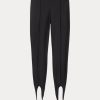 Schwarze Ralph Lauren Stretch-Ponte-Leggings mit Biesen und Steg für Damen Schwarze Ralph Lauren Stretch-Ponte-Leggings mit Biesen und Steg für Damen