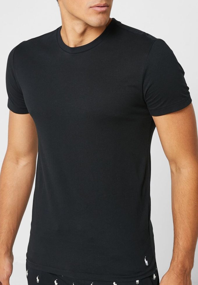 Schwarze Ralph Lauren T-Shirts mit Rundhalsausschnitt im 3er-Pack für Herren Schwarze Ralph Lauren T-Shirts mit Rundhalsausschnitt im 3er-Pack für Herren