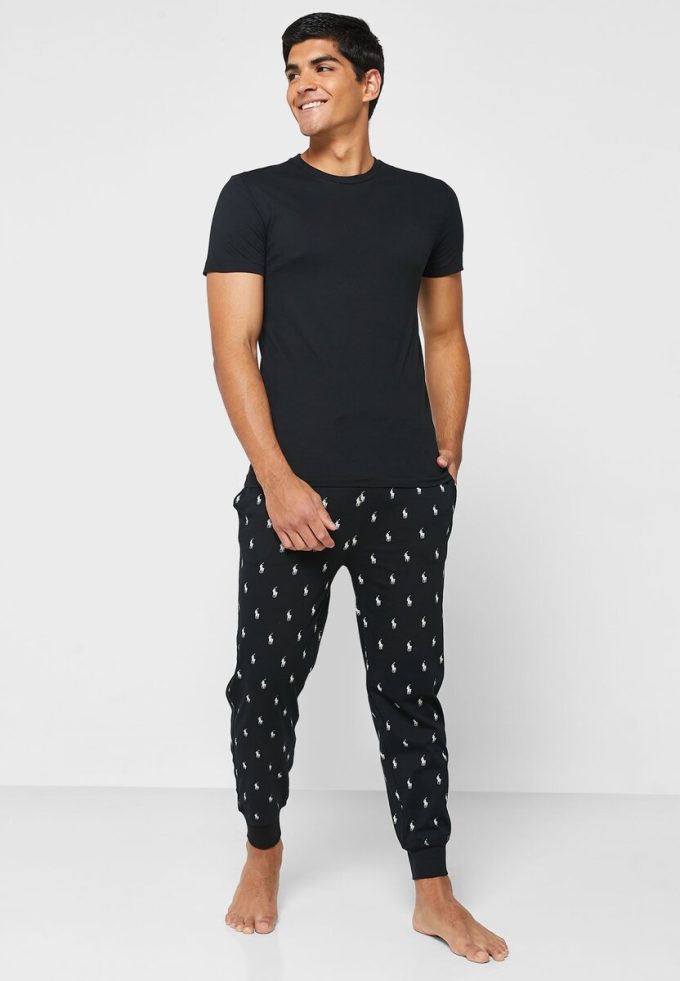 Schwarze Ralph Lauren T-Shirts mit Rundhalsausschnitt im 3er-Pack für Herren Schwarze Ralph Lauren T-Shirts mit Rundhalsausschnitt im 3er-Pack für Herren