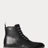 Schwarze Ralph Lauren Talan Lederstiefel für Herren Schwarze Ralph Lauren Talan Lederstiefel für Herren