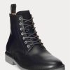 Schwarze Ralph Lauren Talan Lederstiefel für Herren Schwarze Ralph Lauren Talan Lederstiefel für Herren
