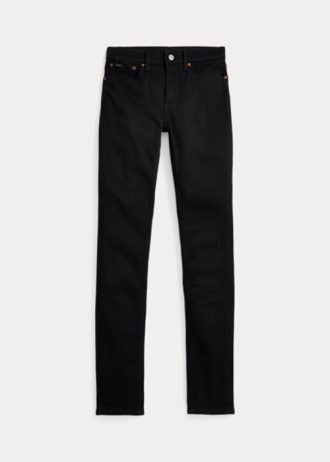 Schwarze Ralph Lauren Tompkins Skinny Jeans für Damen