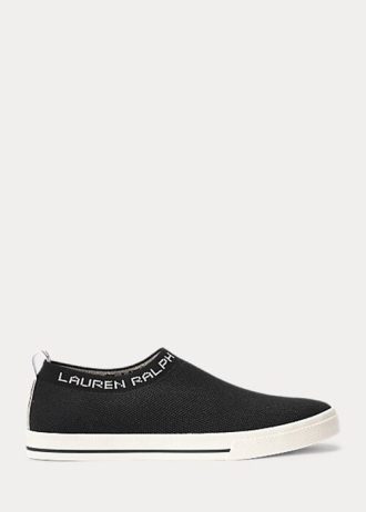 Schwarze Slip-On-Sneakers „Jordyn“ von Ralph Lauren für Damen