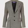 Schwarze Tweed-Blazer für Damen von Ralph Lauren Schwarze Tweed-Blazer für Damen von Ralph Lauren