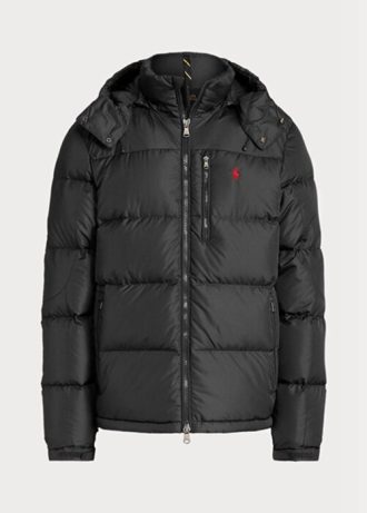 Schwarze wasserabweisende Daunenjacken von Ralph Lauren für Herren