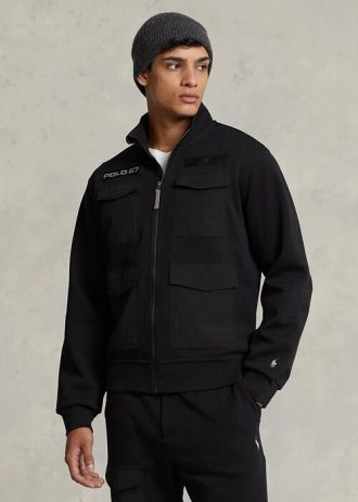 Schwarze wasserabweisende Hybridjacken von Ralph Lauren für Herren