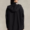 Schwarze wasserabweisende Windjacke mit Kapuze von Ralph Lauren für Damen Schwarze wasserabweisende Windjacke mit Kapuze von Ralph Lauren für Damen