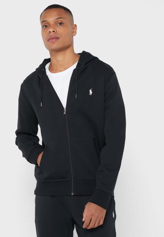 Schwarzer Ralph Lauren Essential Hoodie für Herren