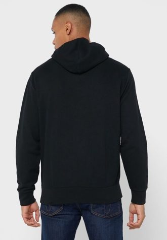 Schwarzer Ralph Lauren Grafik-Hoodie für Herren