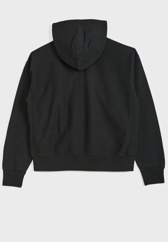 Schwarzer Ralph Lauren-Kapuzenpullover mit Kordelzug und Logo für Damen
