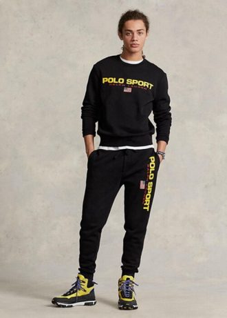 Schwarzes Fleece-Sweatshirt für Herren von Ralph Lauren Polo Sport