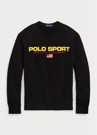 Schwarzes Fleece-Sweatshirt für Herren von Ralph Lauren Polo Sport