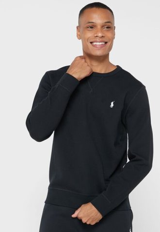 Schwarzes Ralph Lauren Essential Sweatshirt für Herren