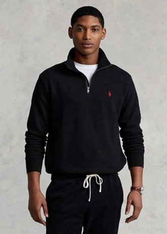 Schwarzes Ralph Lauren The Rl Fleece-Sweatshirt für Herren