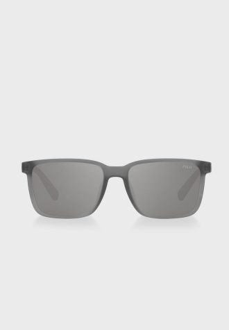 Silberne Herren-Sonnenbrille „Ralph Lauren 0Ph4189U Wayfarers“