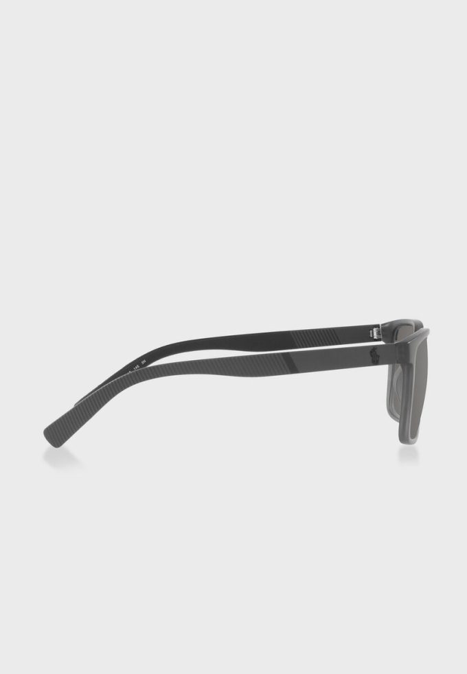 Silberne Herren-Sonnenbrille „Ralph Lauren 0Ph4189U Wayfarers“