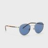 Silberne runde Herrensonnenbrille Ralph Lauren 0PH3133 Silberne runde Herrensonnenbrille Ralph Lauren 0PH3133