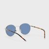 Silberne runde Herrensonnenbrille Ralph Lauren 0PH3133 Silberne runde Herrensonnenbrille Ralph Lauren 0PH3133