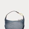 Sunset Indigo Wash/Lauren Damen Ralph Lauren Washed Denim Kleine Kassie Schultertaschen Sunset Indigo Wash/Lauren Damen Ralph Lauren Washed Denim Kleine Kassie Schultertaschen
