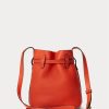 Sunset Orange Damen Ralph Lauren Leder Kleine Bellport Beuteltaschen Sunset Orange Damen Ralph Lauren Leder Kleine Bellport Beuteltaschen