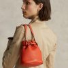 Sunset Orange Damen Ralph Lauren Leder Kleine Bellport Beuteltaschen Sunset Orange Damen Ralph Lauren Leder Kleine Bellport Beuteltaschen