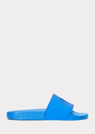 Türkise Ralph Lauren Big Pony Sandalen für Damen