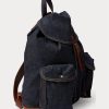 True Indigo Damen Ralph Lauren Denim Rucksack Handtasche True Indigo Damen Ralph Lauren Denim Rucksack Handtasche