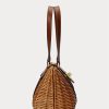 Walnut/Lauren Tan Damen Ralph Lauren Rattan Medium Lilly Satchel Taschen Walnut/Lauren Tan Damen Ralph Lauren Rattan Medium Lilly Satchel Taschen