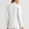 Weiße Blazer aus Leinenmischung von Ralph Lauren für Damen Weiße Blazer aus Leinenmischung von Ralph Lauren für Damen